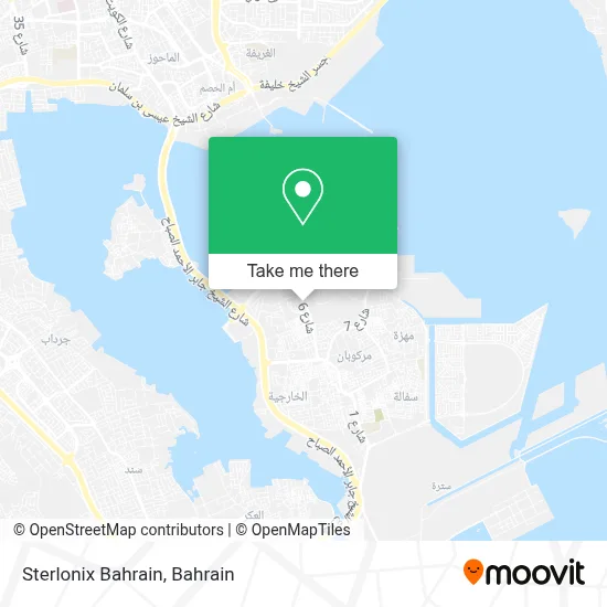 Sterlonix Bahrain map