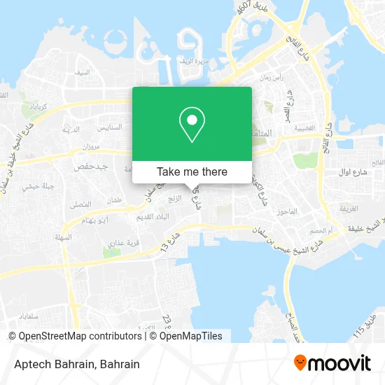 Aptech Bahrain map