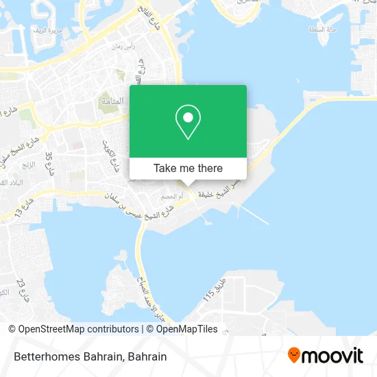 Betterhomes Bahrain map