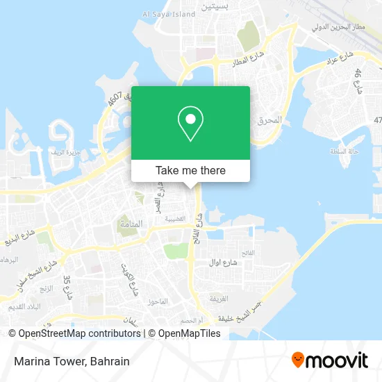 Marina Tower map