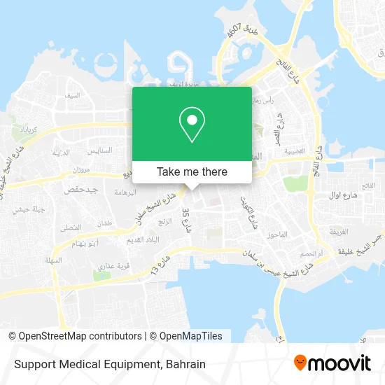 Support Medical Equipment map