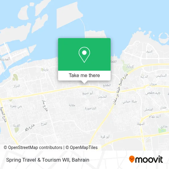 Spring Travel & Tourism Wll map