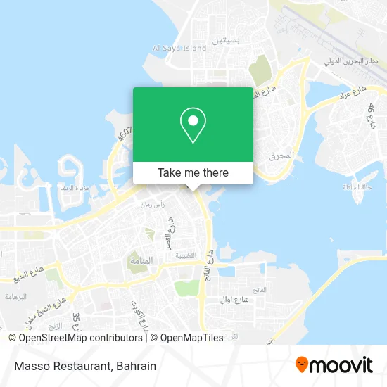 Masso Restaurant map