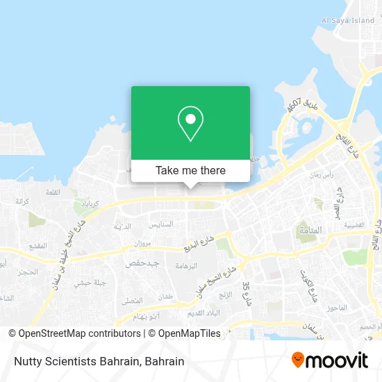 Nutty Scientists Bahrain map