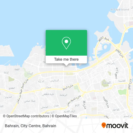 Bahrain, City Centre map