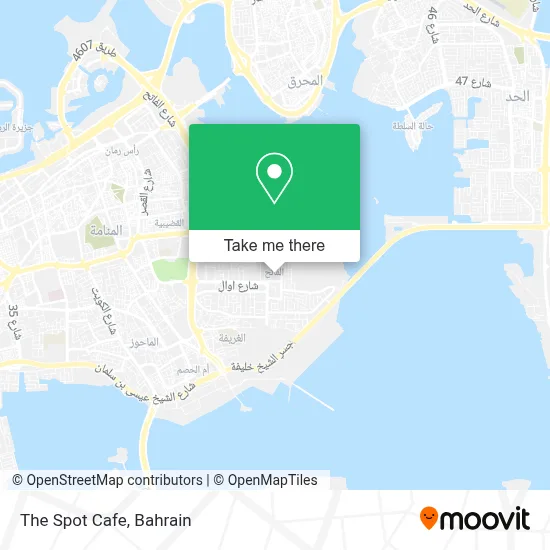 The Spot Cafe map