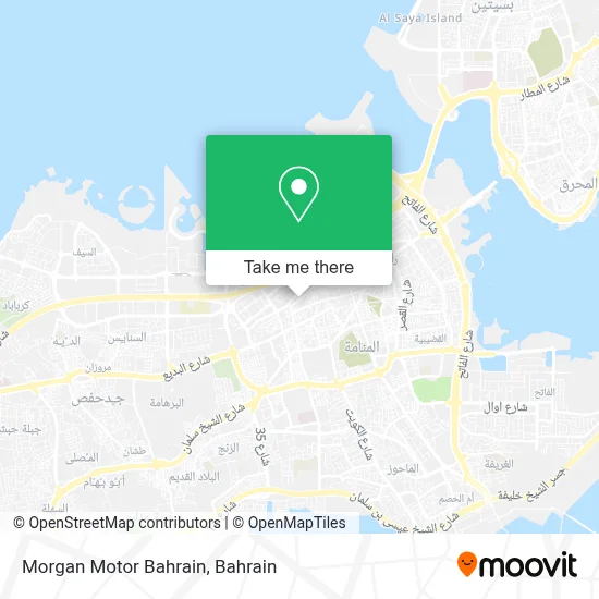 Morgan Motor Bahrain map