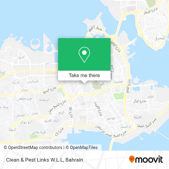 Clean & Pest Links W.L.L map