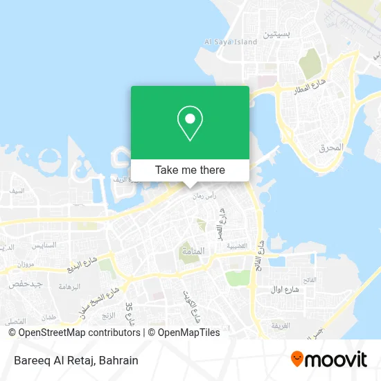 Bareeq Al Retaj map