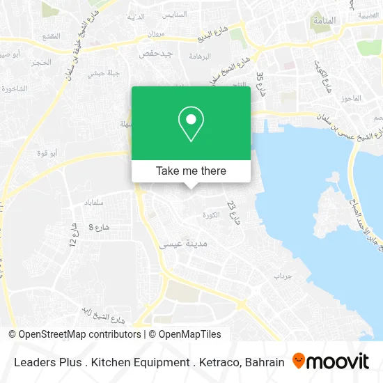 Leaders Plus . Kitchen Equipment . Ketraco map