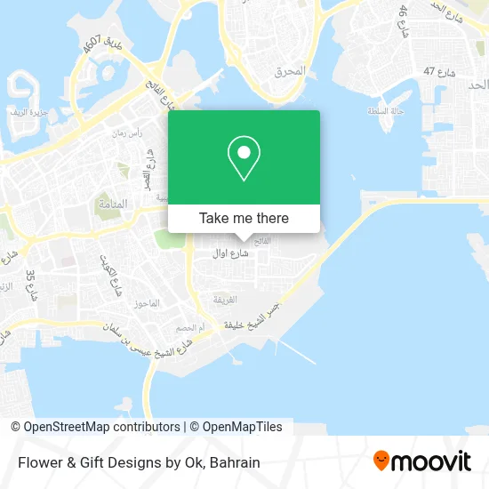 Flower & Gift Designs by Ok map