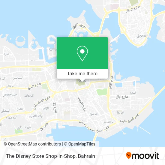 The Disney Store Shop-In-Shop map