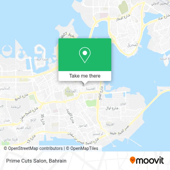 Prime Cuts Salon map