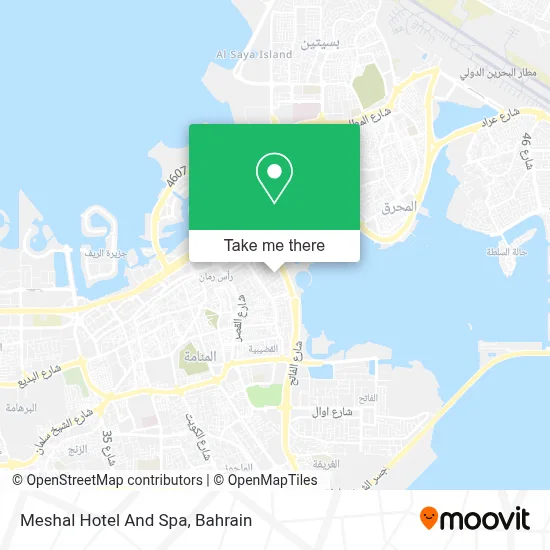 Meshal Hotel And Spa map