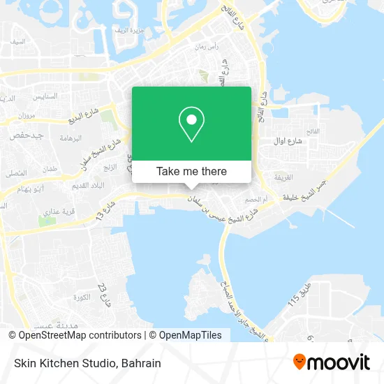 Skin Kitchen Studio map