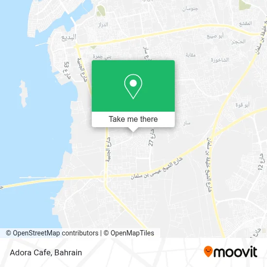Adora Cafe map