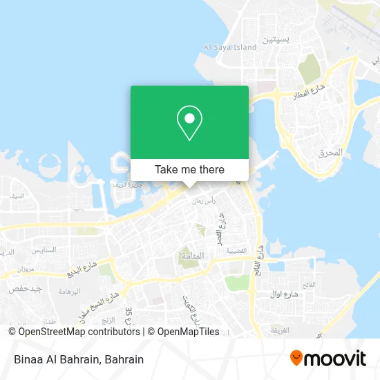 Binaa Al Bahrain map