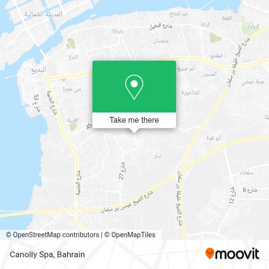 Canolly Spa map