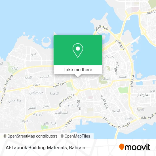 Al-Tabook Building Materials map