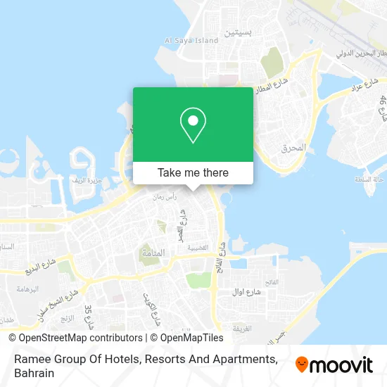 Ramee Group Of Hotels, Resorts And Apartments map