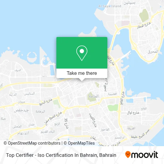 Top Certifier - Iso Certification In Bahrain map