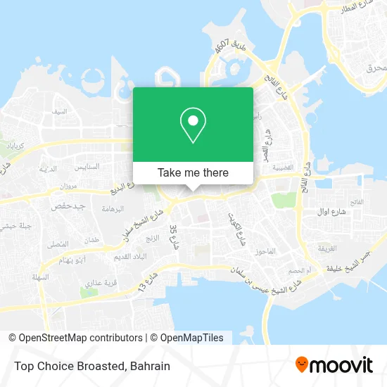 Top Choice Broasted map