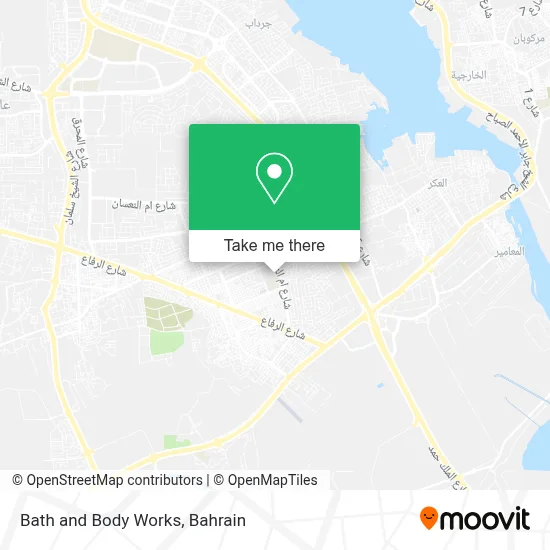 Bath and Body Works map