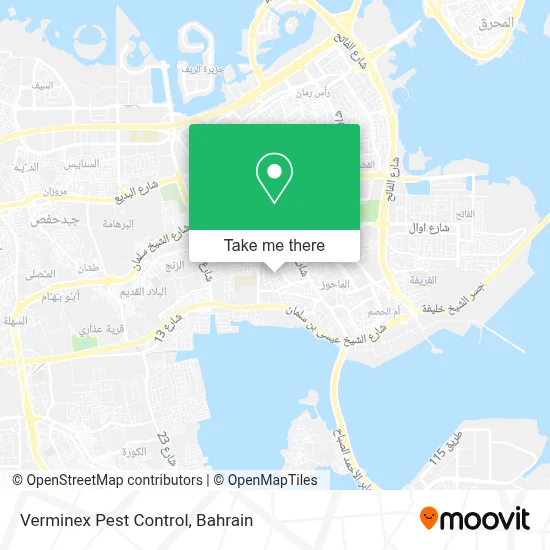Verminex Pest Control map