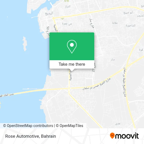 Rose Automotive map