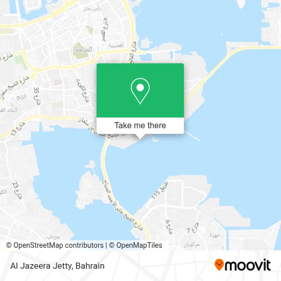 Al Jazeera Jetty map