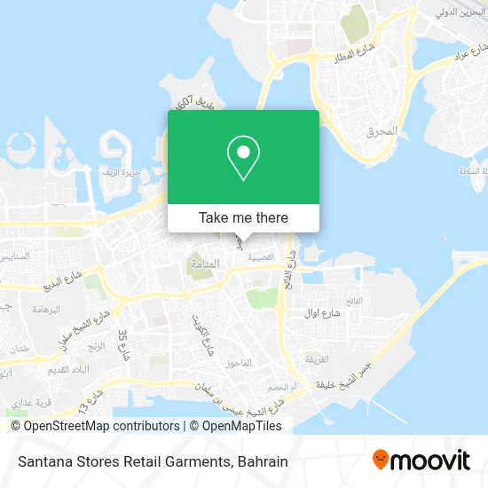 Santana Stores Retail Garments map