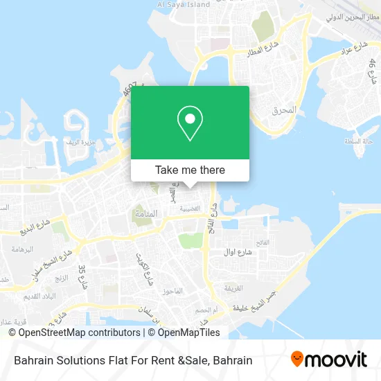 Bahrain Solutions  Flat For Rent &Sale map