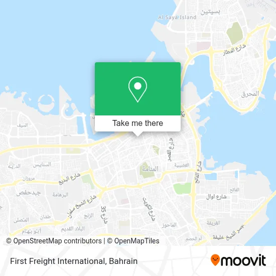 First Freight International map