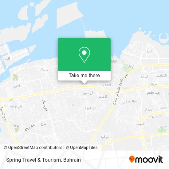 Spring Travel & Tourism map