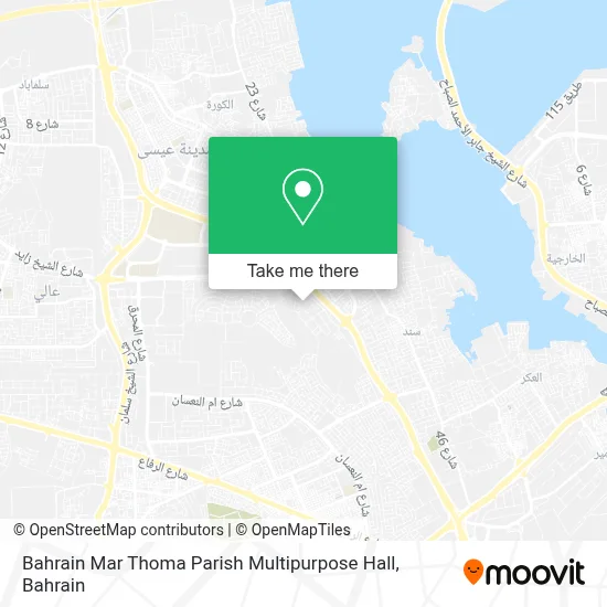 Bahrain Mar Thoma Parish Multipurpose Hall map