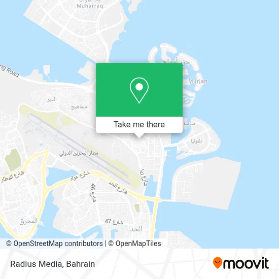 Radius Media map