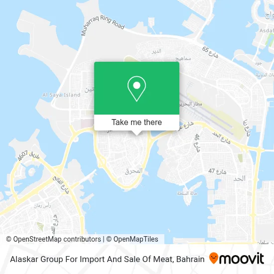 Alaskar Group For Import And Sale Of Meat map
