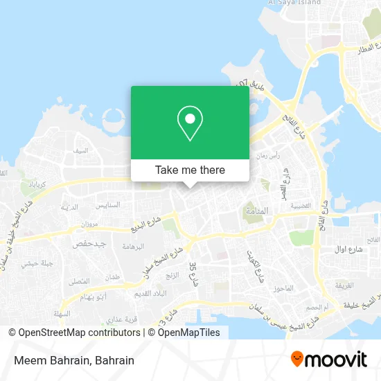 Meem Bahrain map