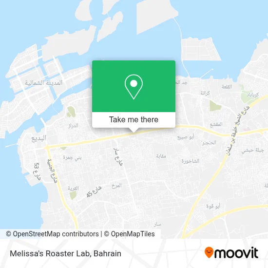 Melissa's Roaster Lab map