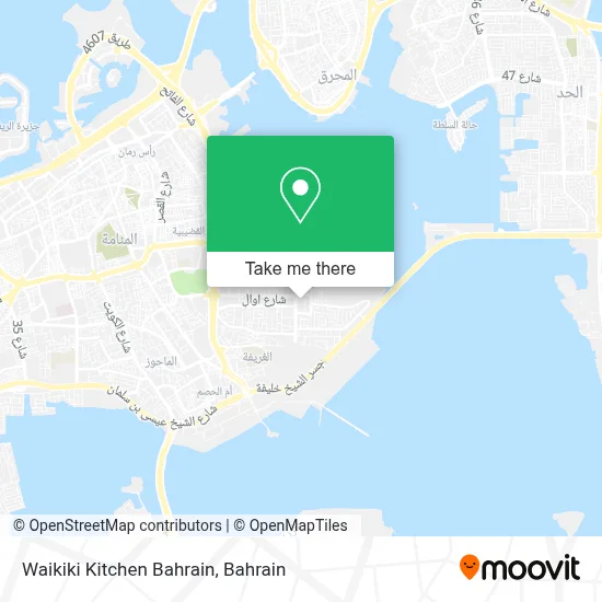 Waikiki Kitchen Bahrain map