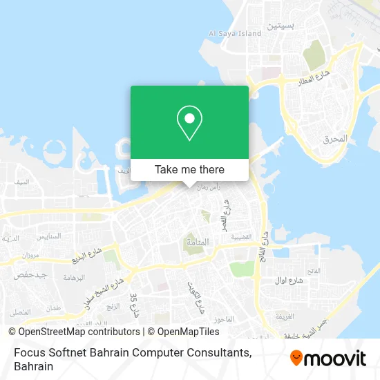 Focus Softnet Bahrain Computer Consultants map