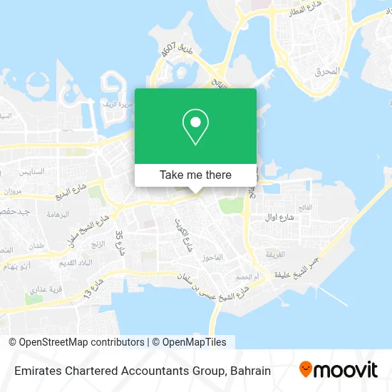 Emirates Chartered Accountants Group map