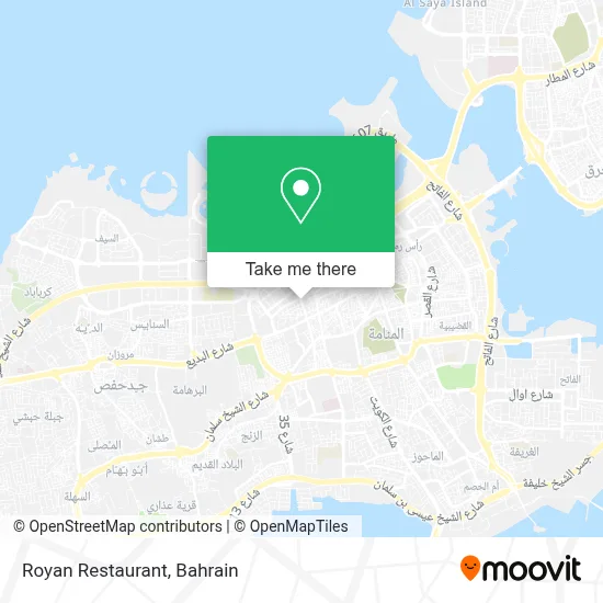 Royan Restaurant map