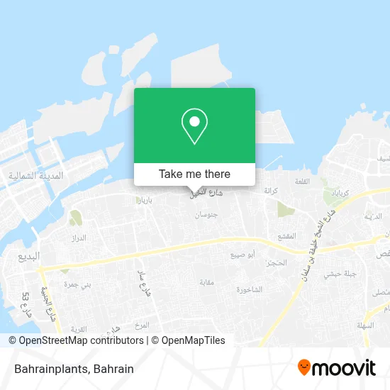 Bahrainplants map