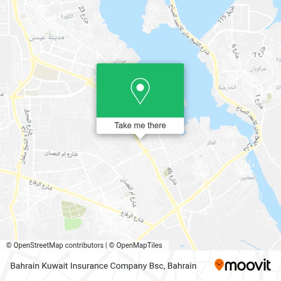 Bahrain Kuwait Insurance Company Bsc map