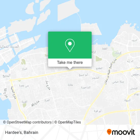 Hardee's map