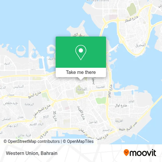 Western Union map