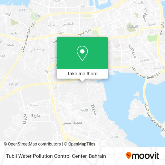 Tubli Water Pollution Control Center map