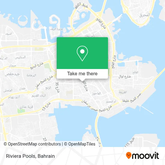 Riviera Pools map