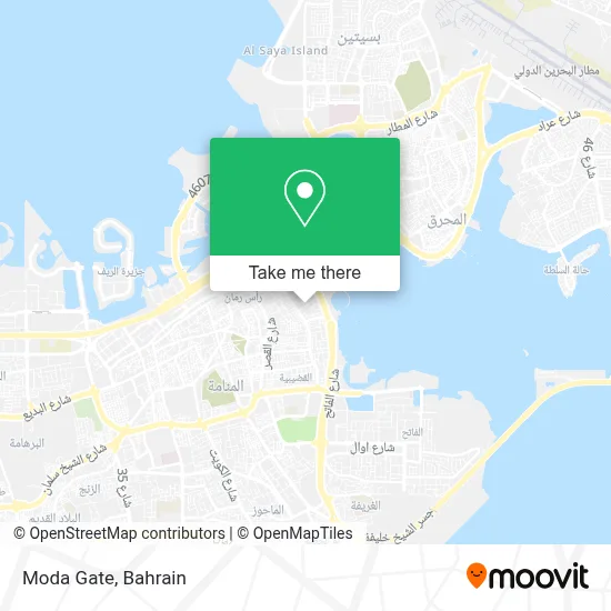 Moda Gate map